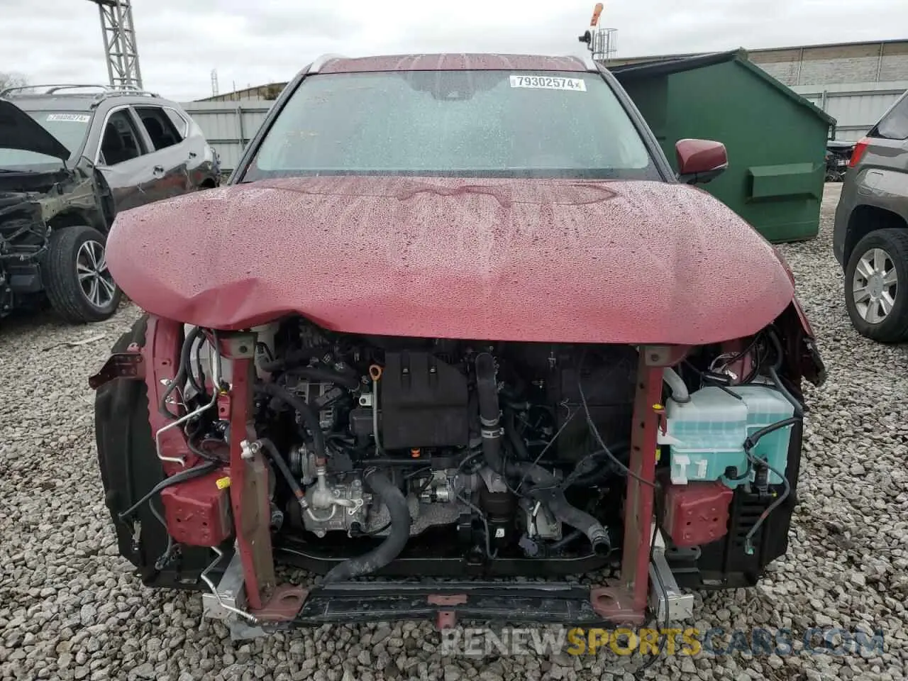 5 fotografías del automóvil dañado 5TDKDRBH7PS516397 TOYOTA HIGHLANDER 2023