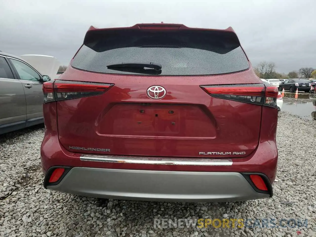 6 fotografías del automóvil dañado 5TDKDRBH7PS516397 TOYOTA HIGHLANDER 2023