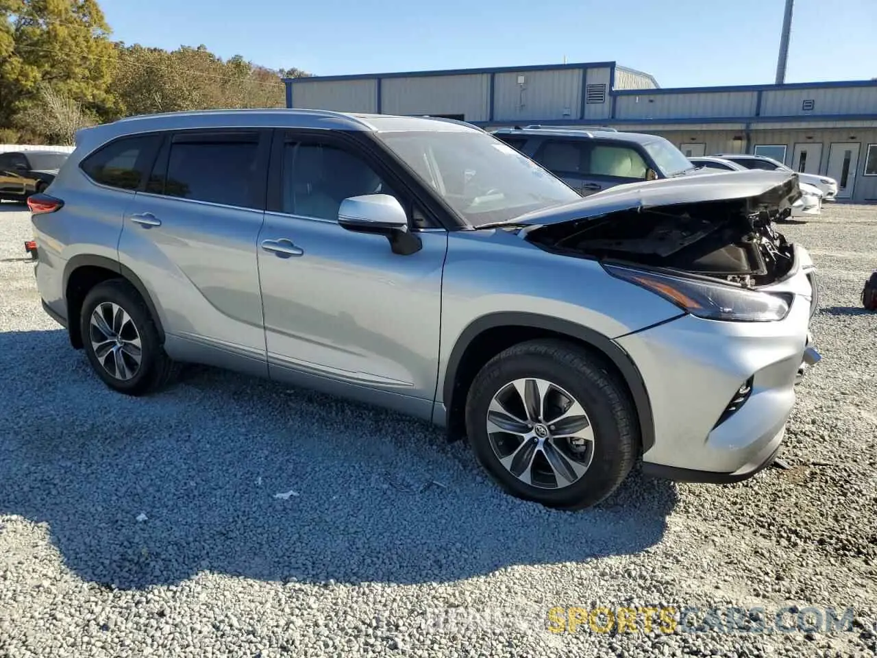 4 fotografías del automóvil dañado 5TDKDRBH8PS025000 TOYOTA HIGHLANDER 2023