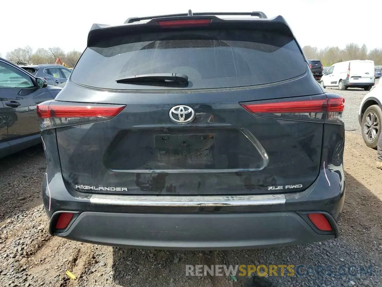 6 fotografías del automóvil dañado 5TDKDRBH8PS045795 TOYOTA HIGHLANDER 2023