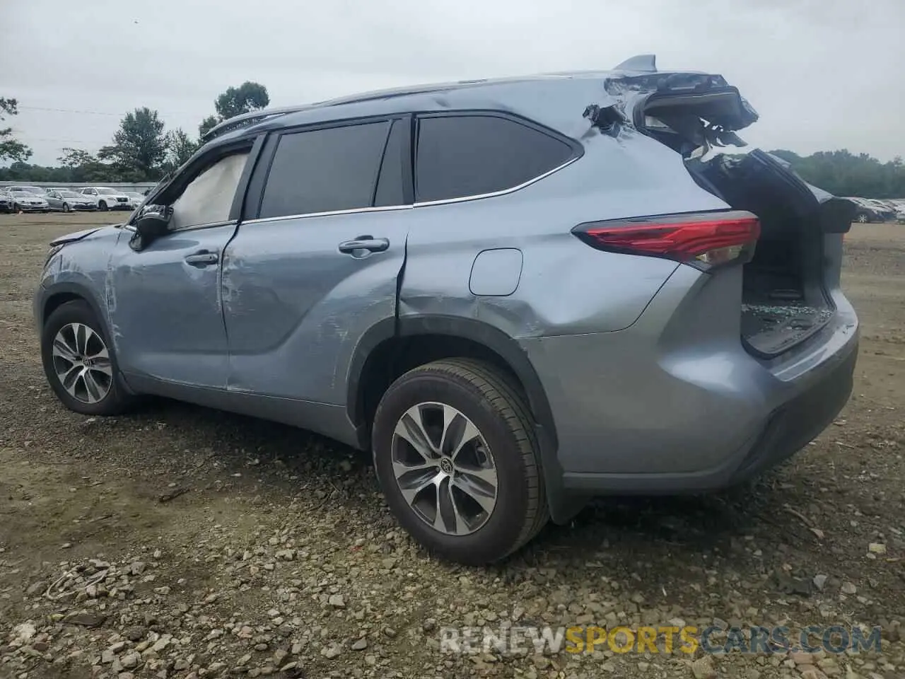 2 fotografías del automóvil dañado 5TDKDRBH9PS025264 TOYOTA HIGHLANDER 2023