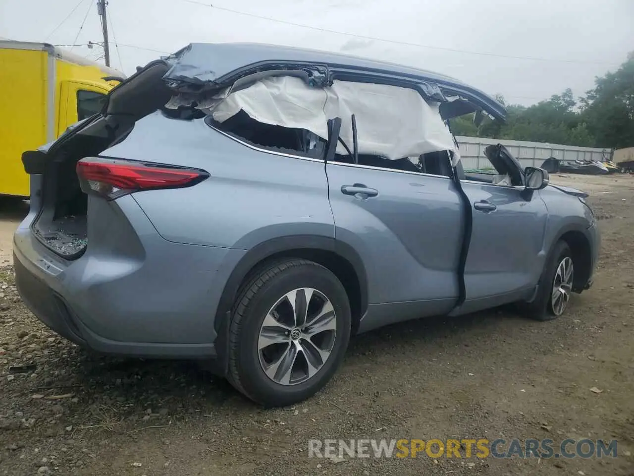3 fotografías del automóvil dañado 5TDKDRBH9PS025264 TOYOTA HIGHLANDER 2023
