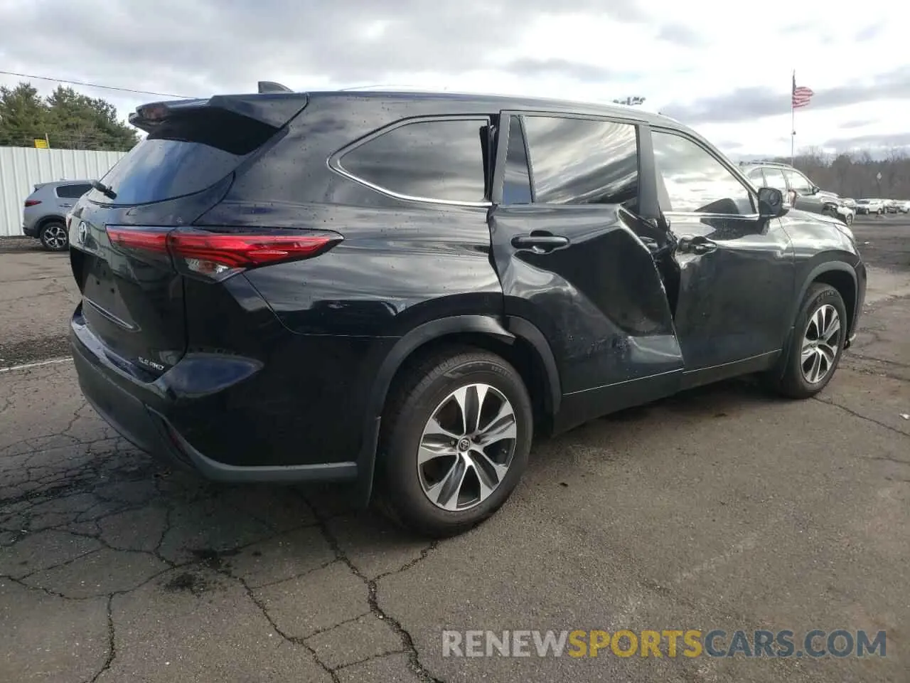 3 fotografías del automóvil dañado 5TDKDRBH9PS508804 TOYOTA HIGHLANDER 2023