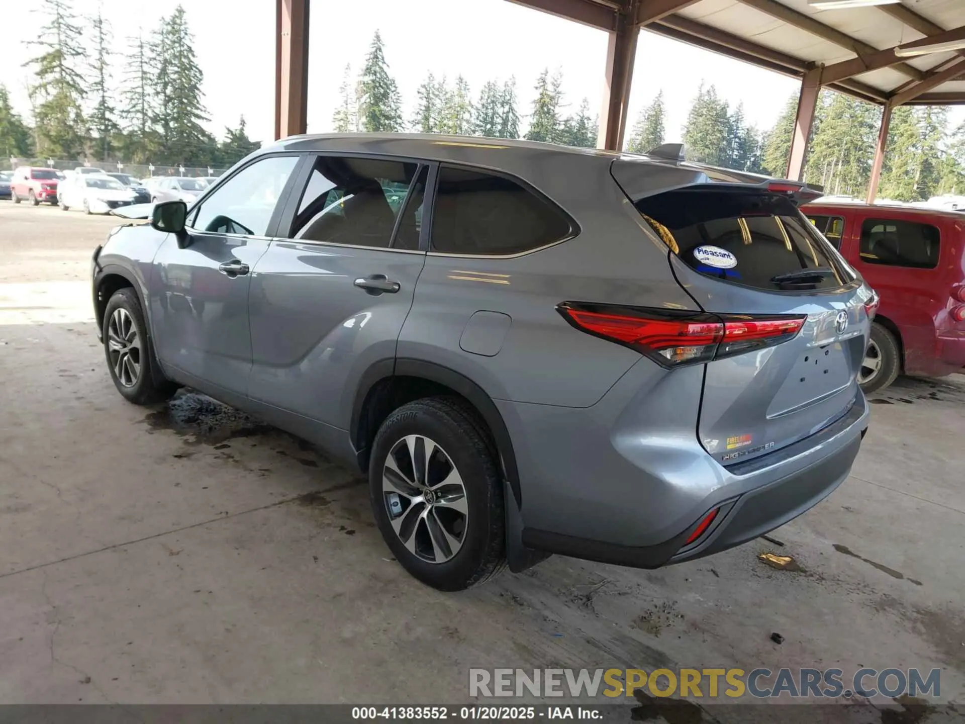 3 fotografías del automóvil dañado 5TDKDRBH9PS517583 TOYOTA HIGHLANDER 2023