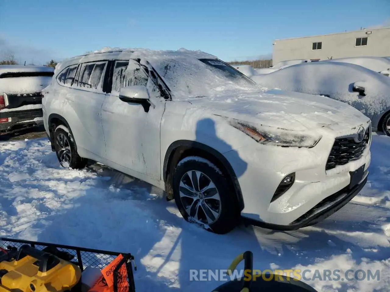 4 fotografías del automóvil dañado 5TDKDRBHXPS009445 TOYOTA HIGHLANDER 2023