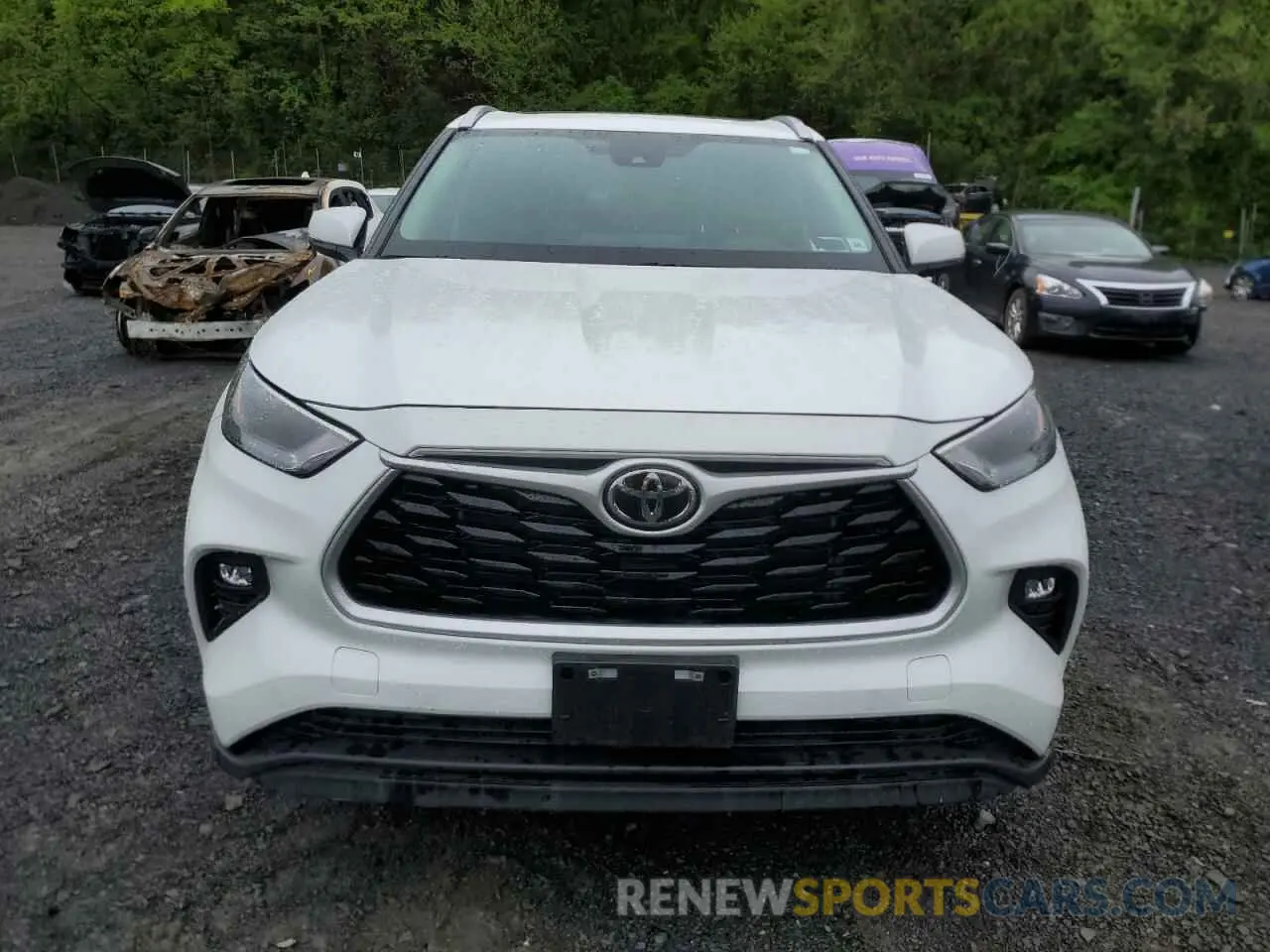 5 fotografías del automóvil dañado 5TDKDRBHXPS017299 TOYOTA HIGHLANDER 2023