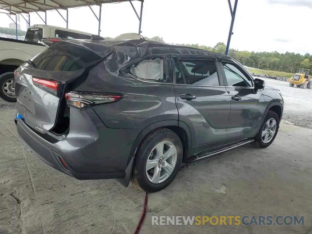 3 fotografías del automóvil dañado 5TDKDRBHXPS522968 TOYOTA HIGHLANDER 2023