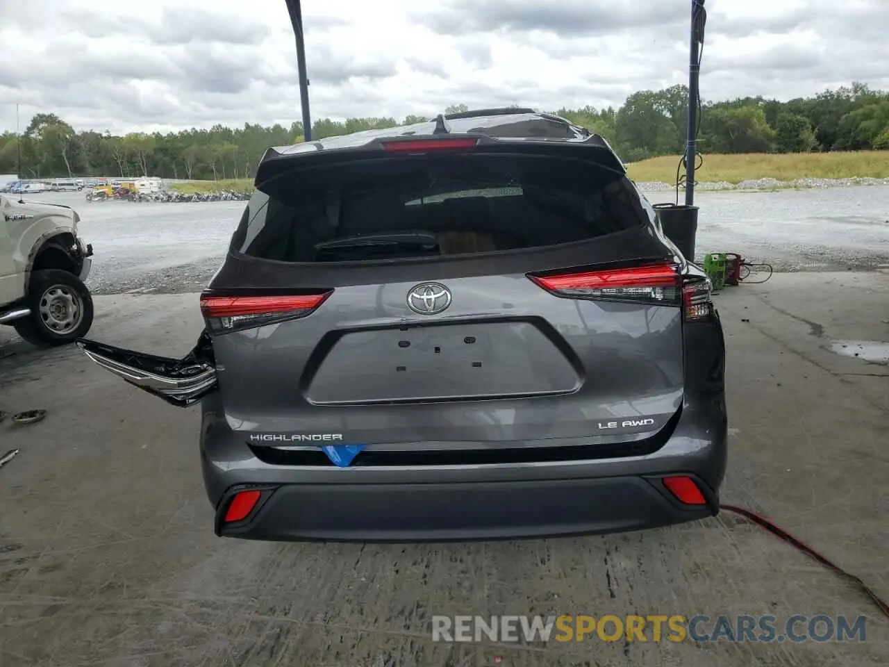 6 fotografías del automóvil dañado 5TDKDRBHXPS522968 TOYOTA HIGHLANDER 2023