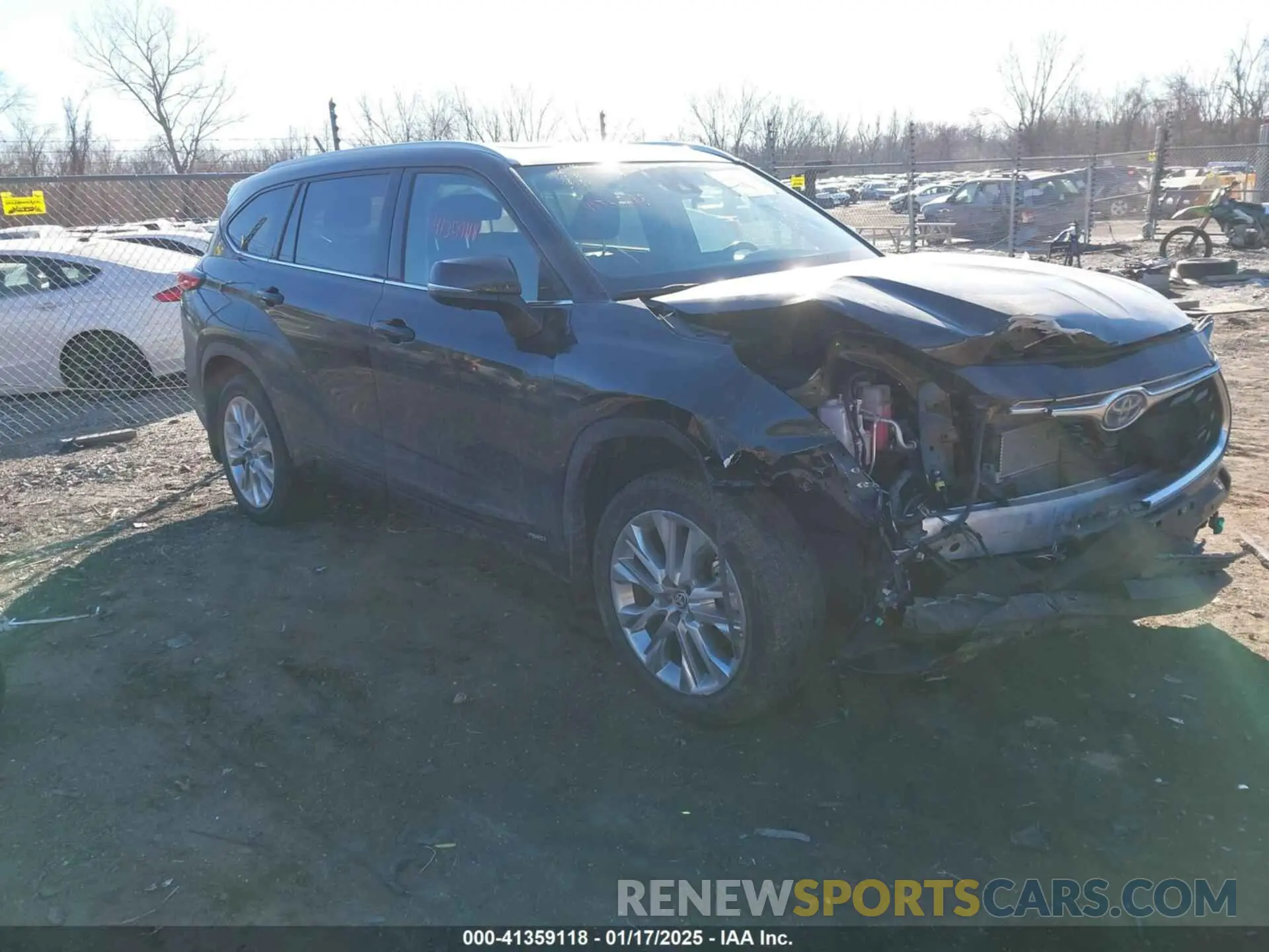 1 fotografías del automóvil dañado 5TDXBRCH1PS582776 TOYOTA HIGHLANDER 2023