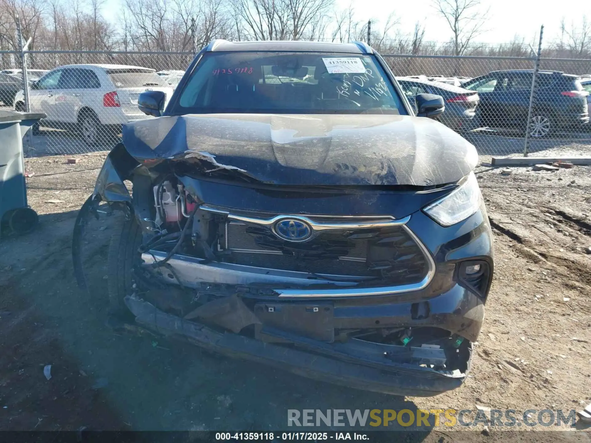 12 fotografías del automóvil dañado 5TDXBRCH1PS582776 TOYOTA HIGHLANDER 2023