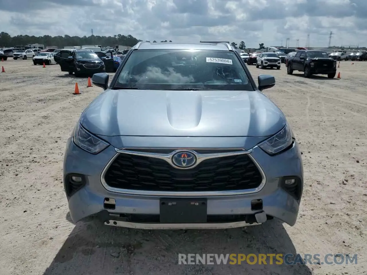 5 fotografías del automóvil dañado 5TDXBRCH5PS123976 TOYOTA HIGHLANDER 2023