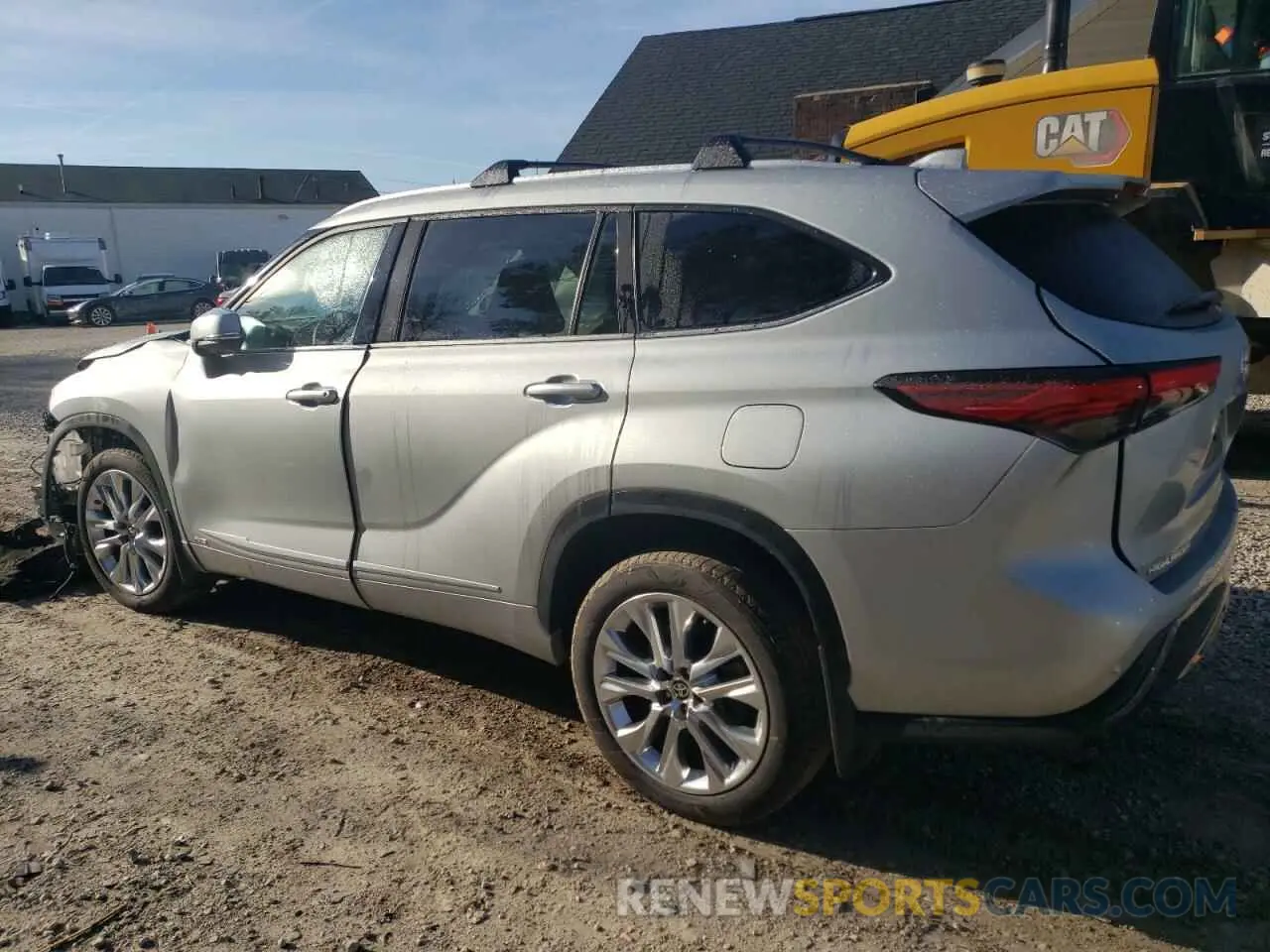 2 fotografías del automóvil dañado 5TDXBRCH6PS602231 TOYOTA HIGHLANDER 2023