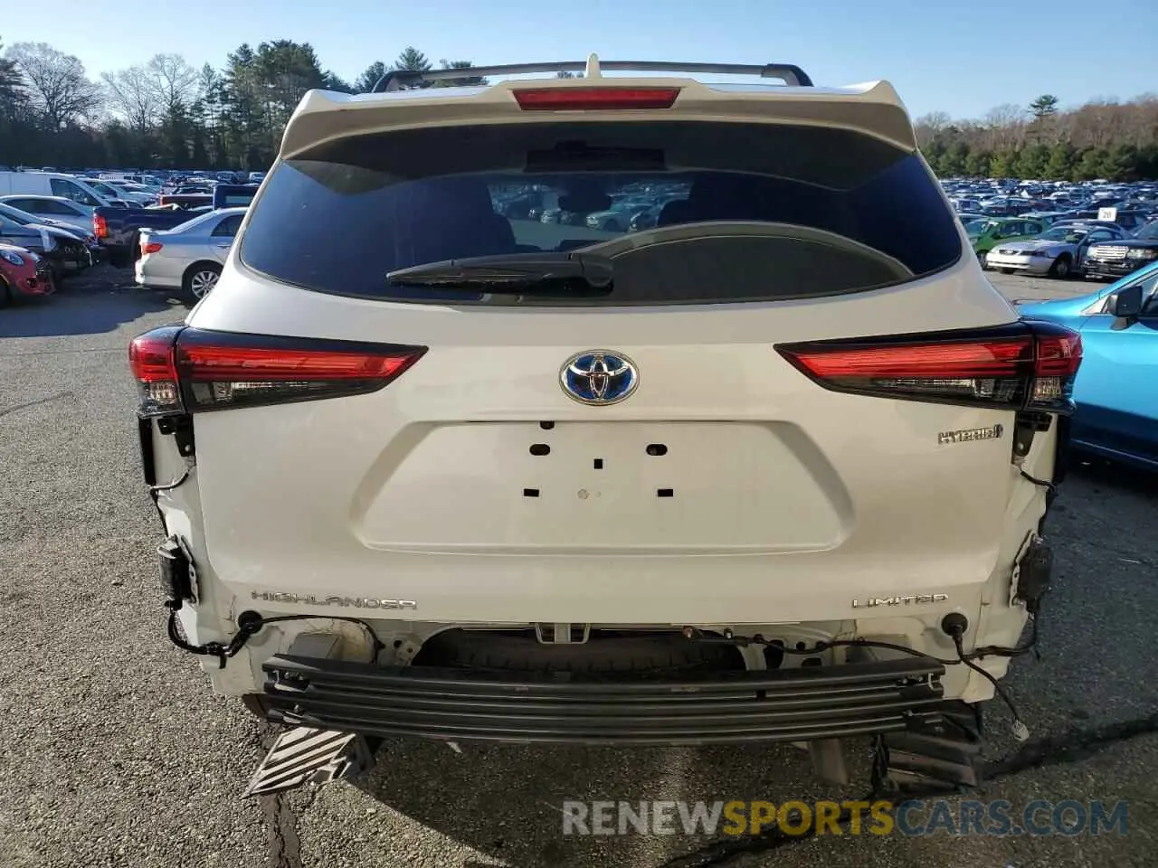 6 fotografías del automóvil dañado 5TDXBRCH7PS571118 TOYOTA HIGHLANDER 2023