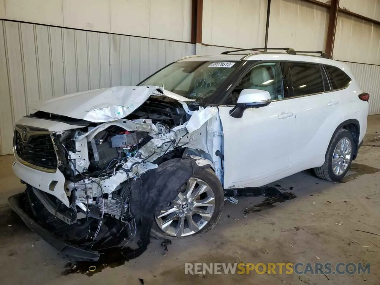 1 fotografías del automóvil dañado 5TDXBRCH8PS111160 TOYOTA HIGHLANDER 2023