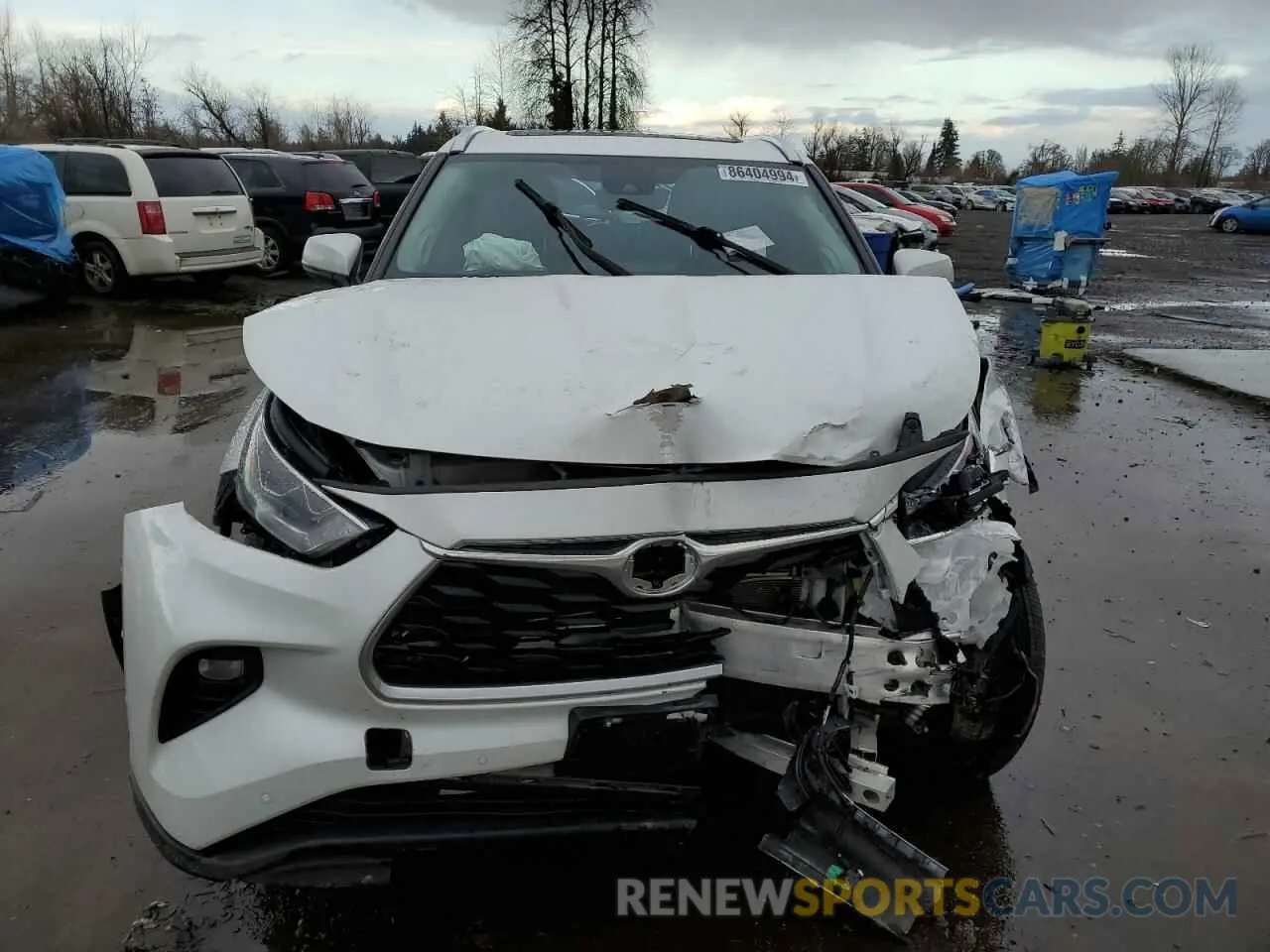 5 fotografías del automóvil dañado 5TDXBRCH8PS125320 TOYOTA HIGHLANDER 2023