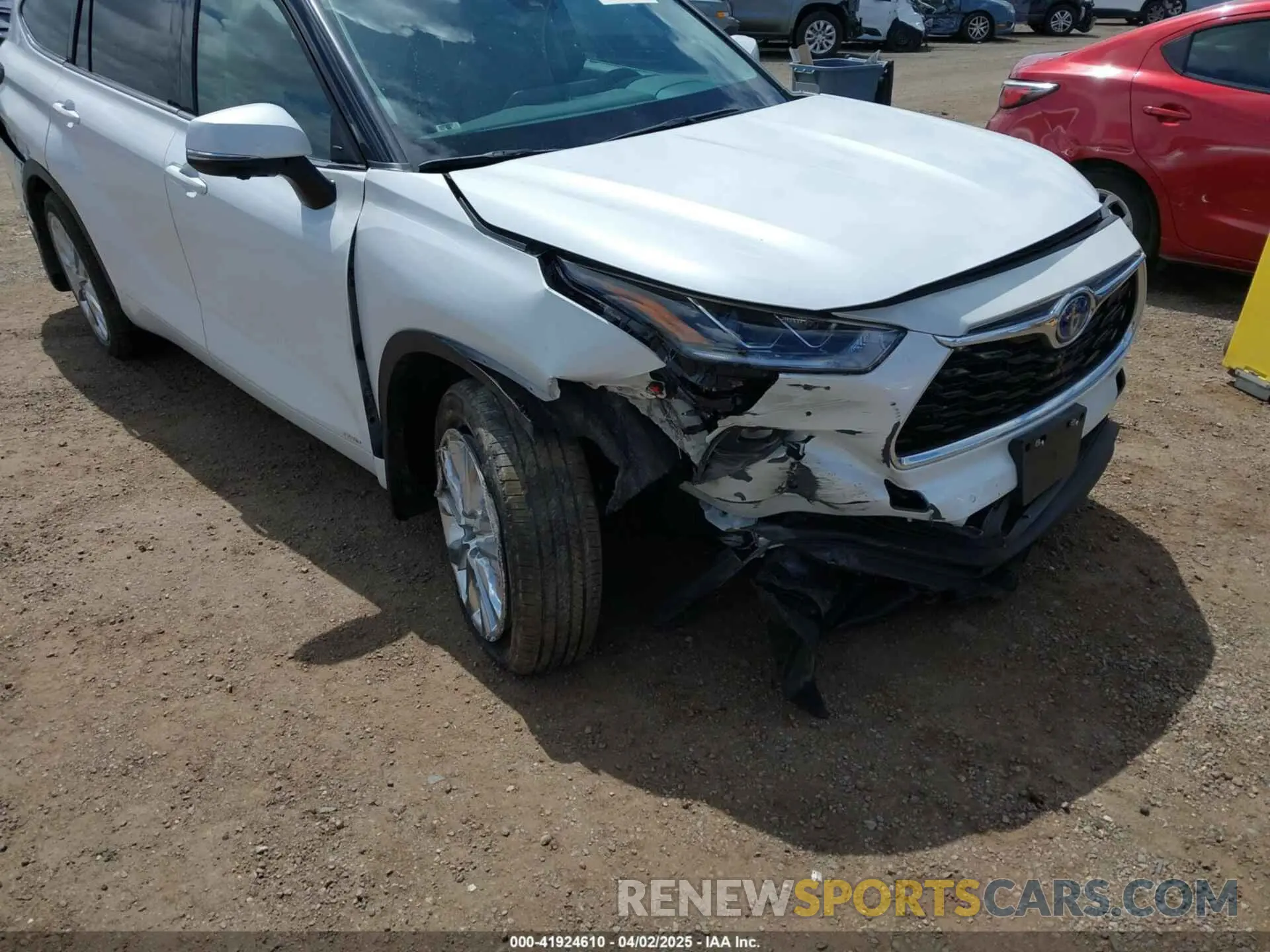6 fotografías del automóvil dañado 5TDXBRCH8PS585948 TOYOTA HIGHLANDER 2023