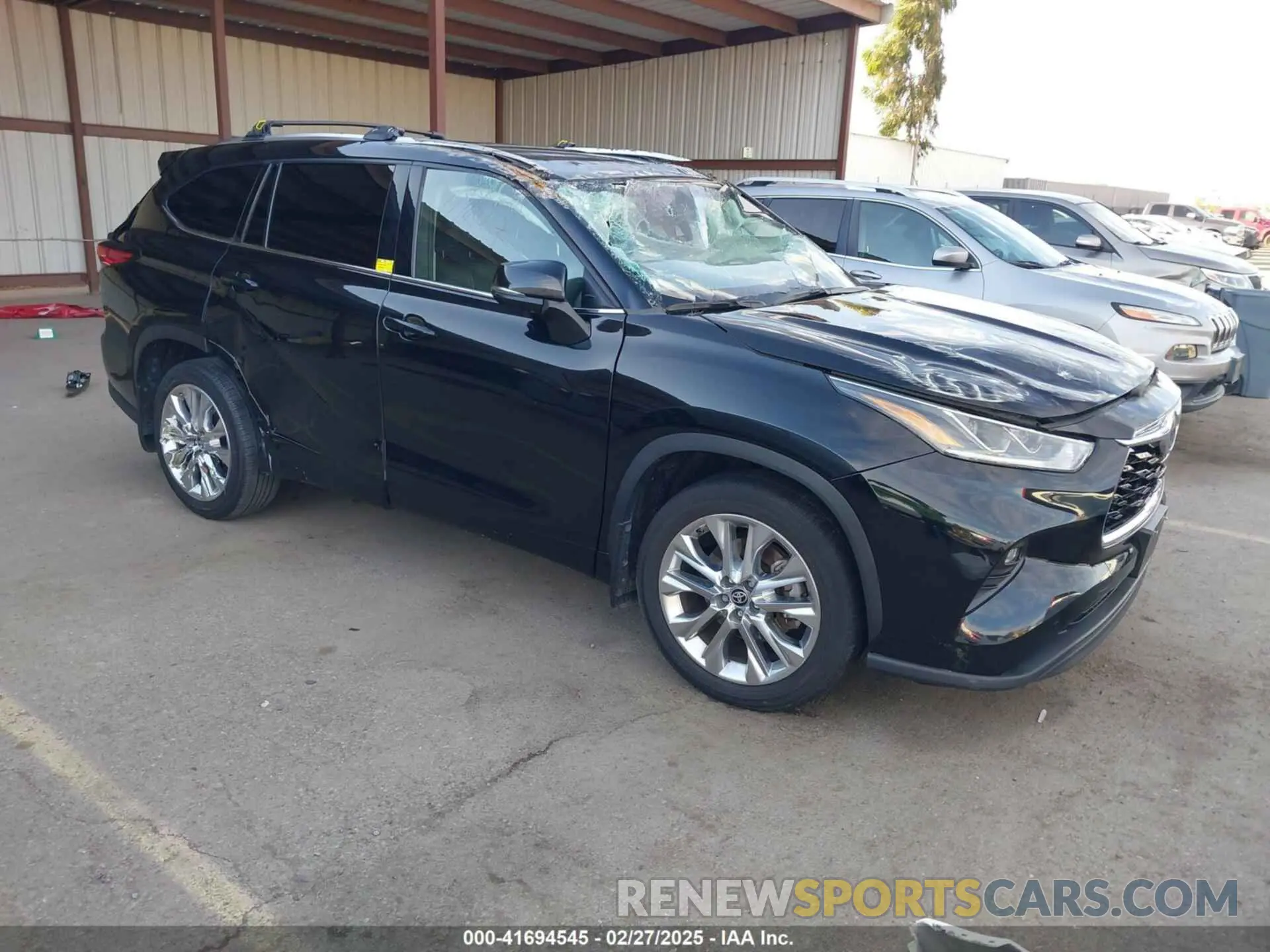 1 fotografías del automóvil dañado 5TDYARAH5PS022947 TOYOTA HIGHLANDER 2023