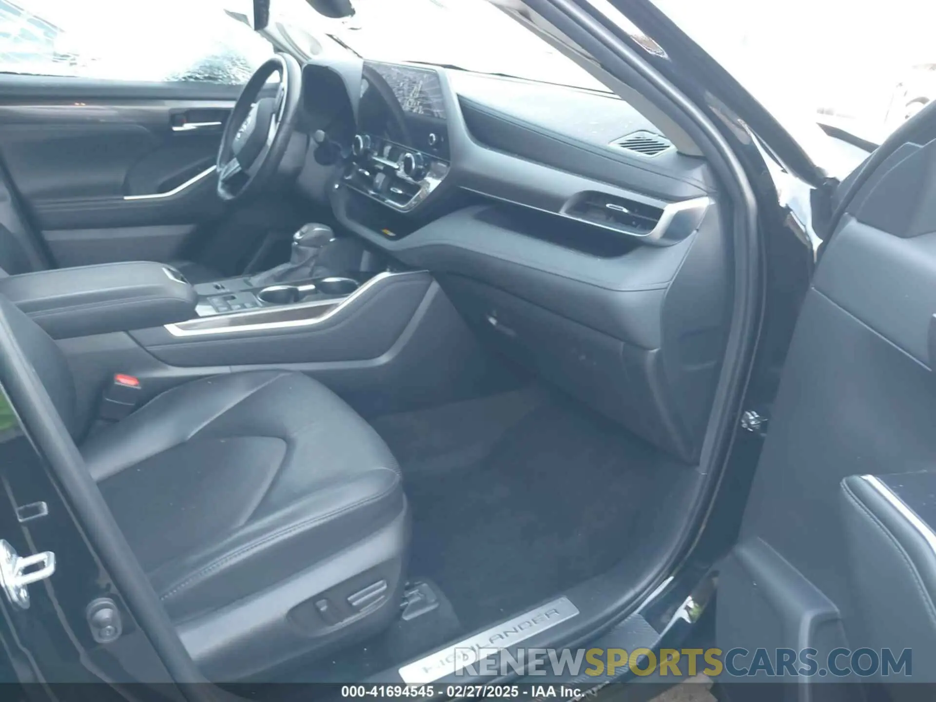 5 fotografías del automóvil dañado 5TDYARAH5PS022947 TOYOTA HIGHLANDER 2023