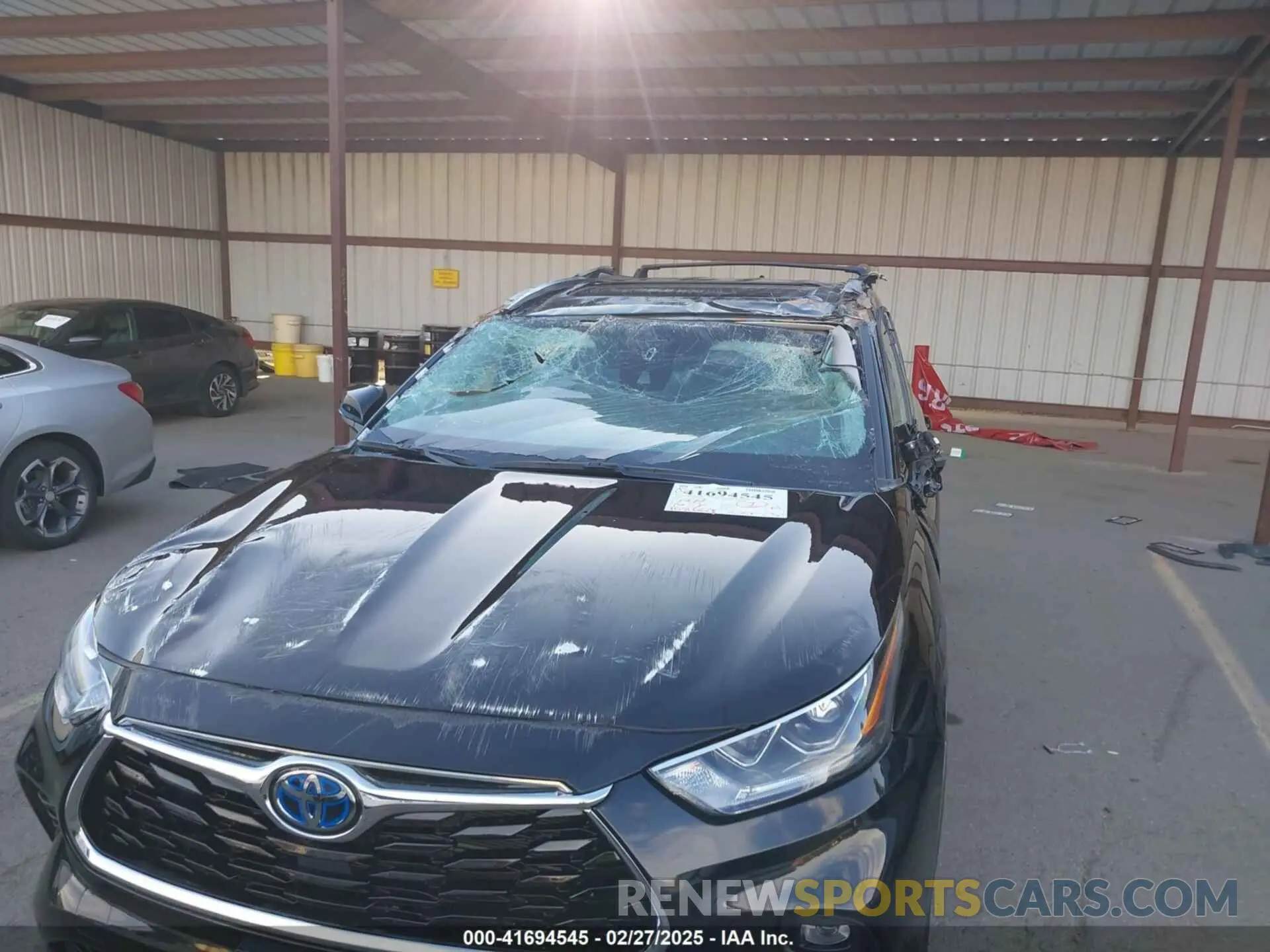 6 fotografías del automóvil dañado 5TDYARAH5PS022947 TOYOTA HIGHLANDER 2023