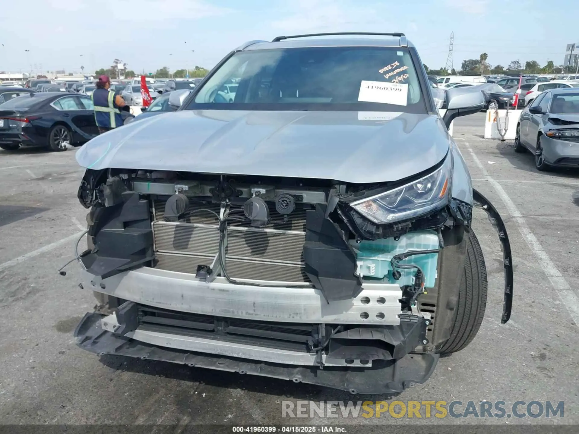 12 fotografías del automóvil dañado 5TDYARAH9PS523498 TOYOTA HIGHLANDER 2023