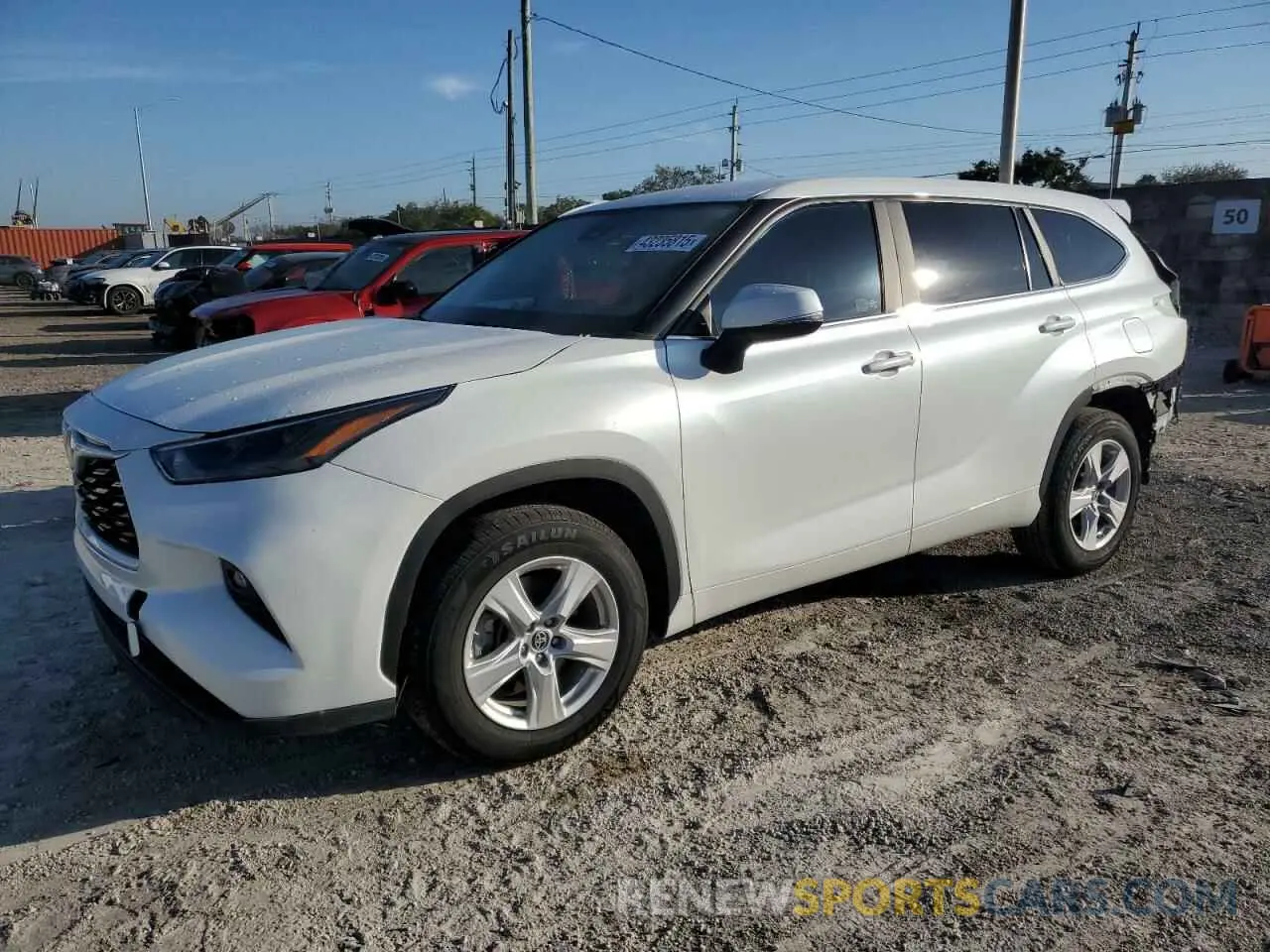 1 fotografías del automóvil dañado 5TDZARAH2PS518731 TOYOTA HIGHLANDER 2023