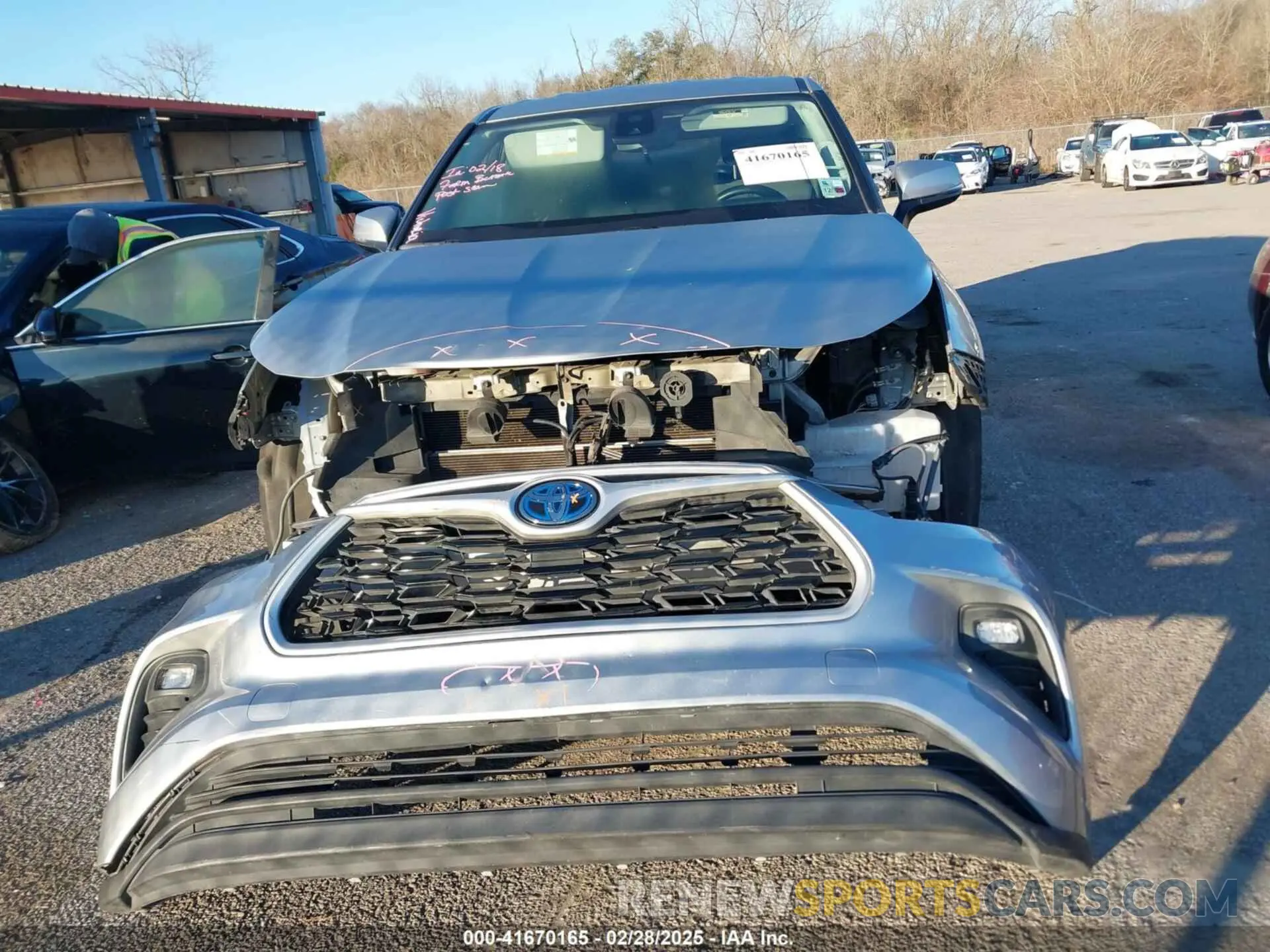 12 fotografías del automóvil dañado 5TDZARAH7PS519597 TOYOTA HIGHLANDER 2023