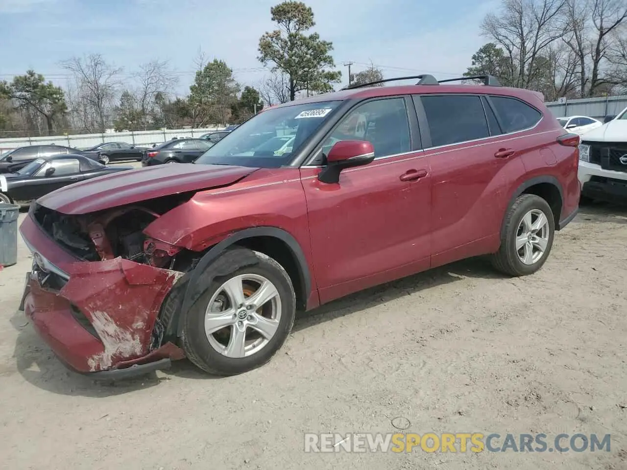 1 fotografías del automóvil dañado 5TDZARAH9PS518001 TOYOTA HIGHLANDER 2023