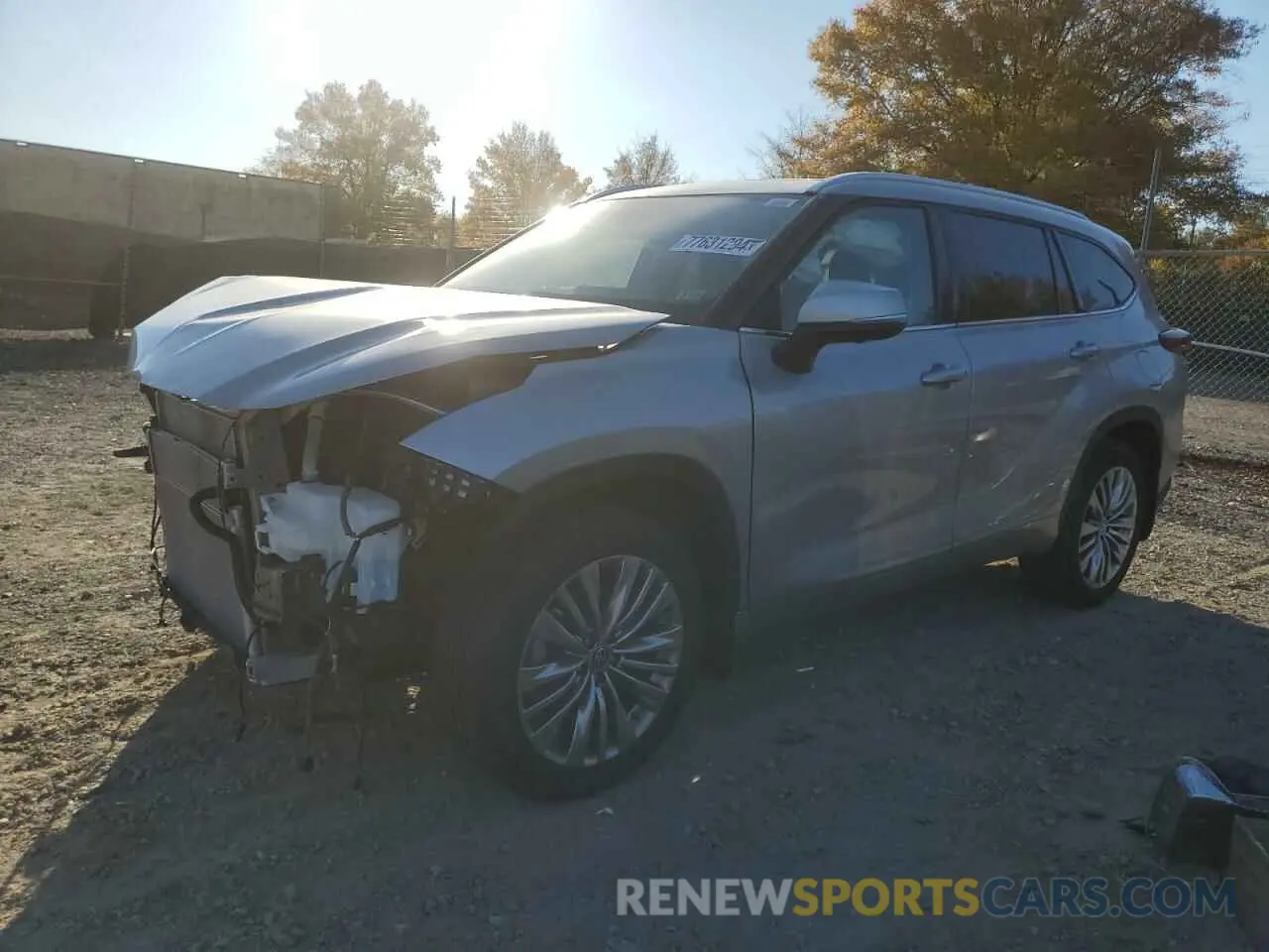 1 fotografías del automóvil dañado 5TDEBRCH0RS142347 TOYOTA HIGHLANDER 2024
