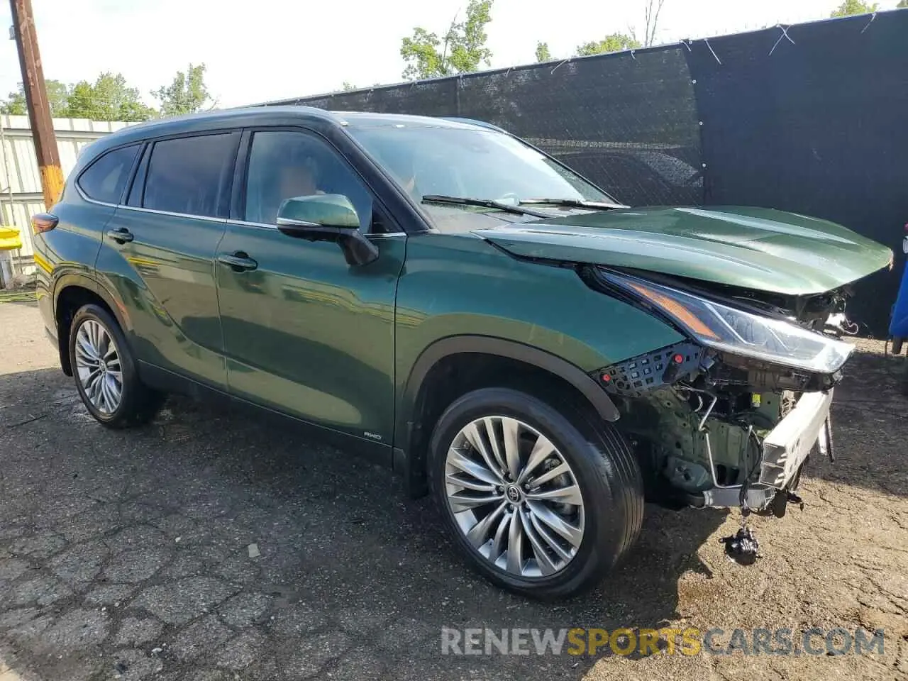 4 fotografías del automóvil dañado 5TDEBRCH4RS610693 TOYOTA HIGHLANDER 2024