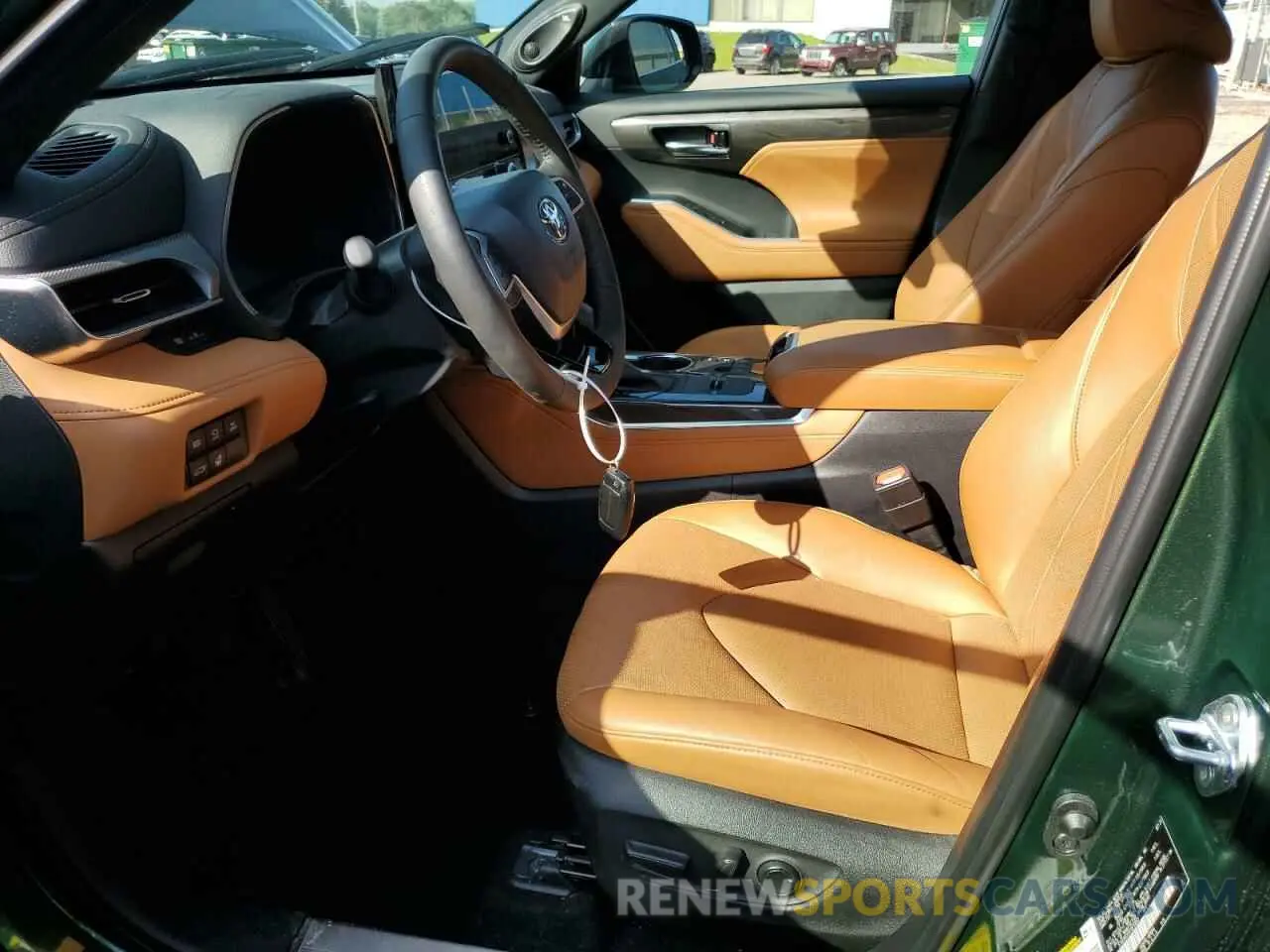 7 fotografías del automóvil dañado 5TDEBRCH4RS610693 TOYOTA HIGHLANDER 2024