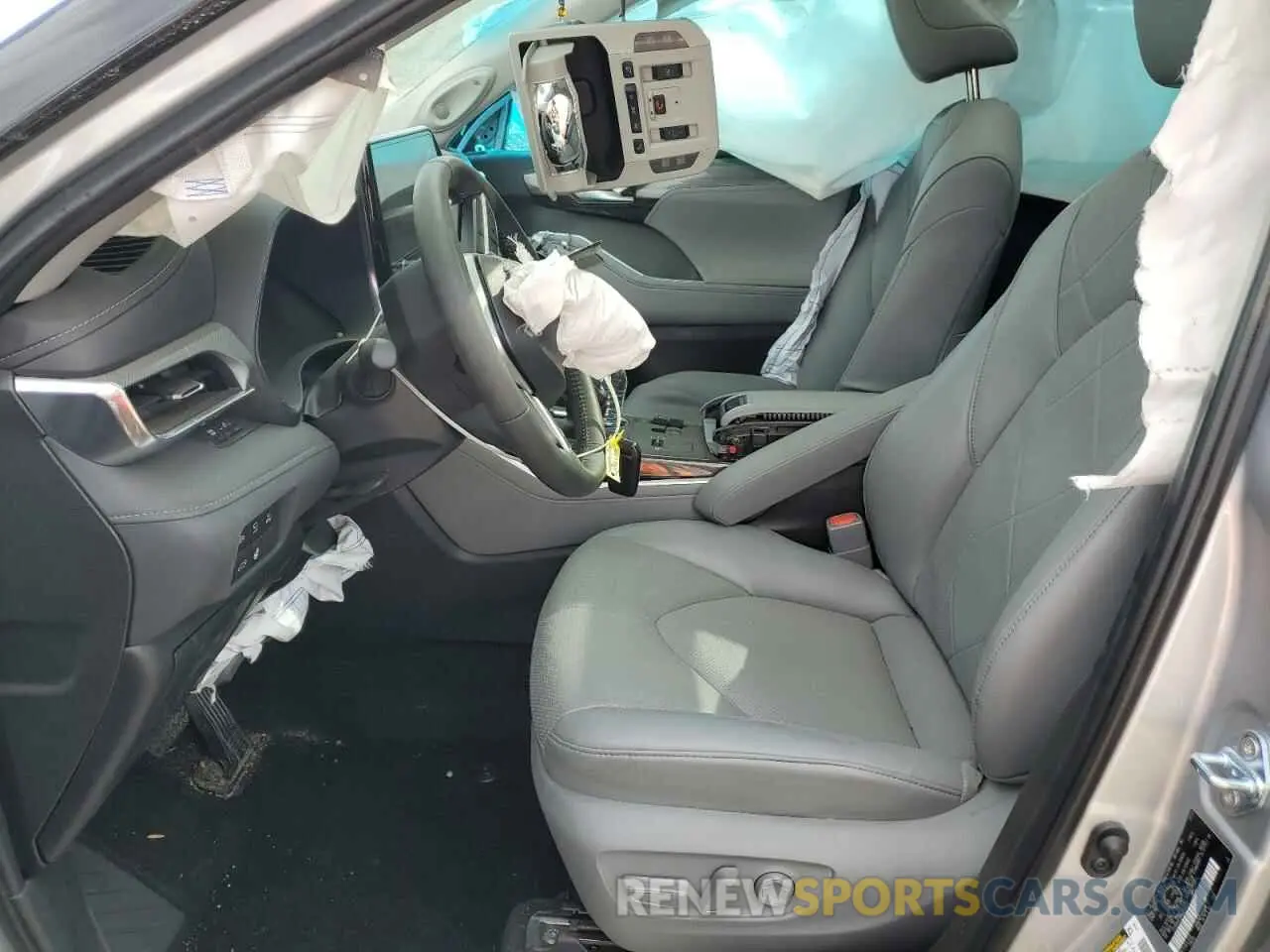 7 fotografías del automóvil dañado 5TDEBRCH6RS608332 TOYOTA HIGHLANDER 2024