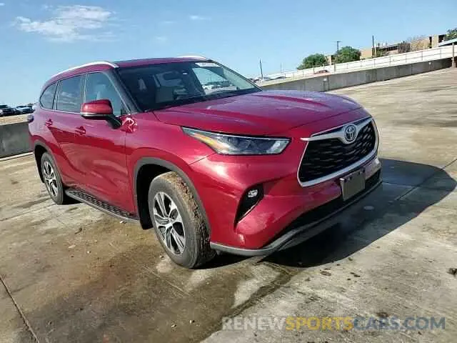 14 fotografías del automóvil dañado 5TDKARAH5RS530196 TOYOTA HIGHLANDER 2024