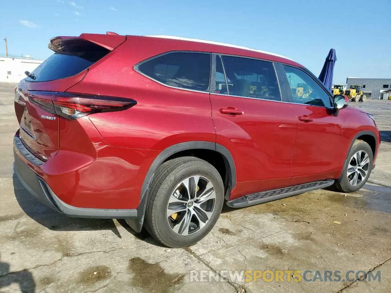 3 fotografías del automóvil dañado 5TDKARAH5RS530196 TOYOTA HIGHLANDER 2024