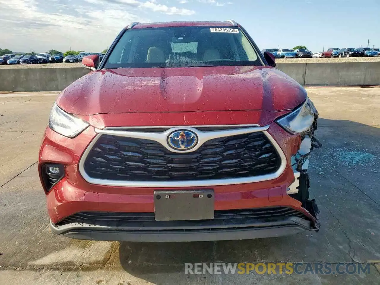 5 fotografías del automóvil dañado 5TDKARAH5RS530196 TOYOTA HIGHLANDER 2024