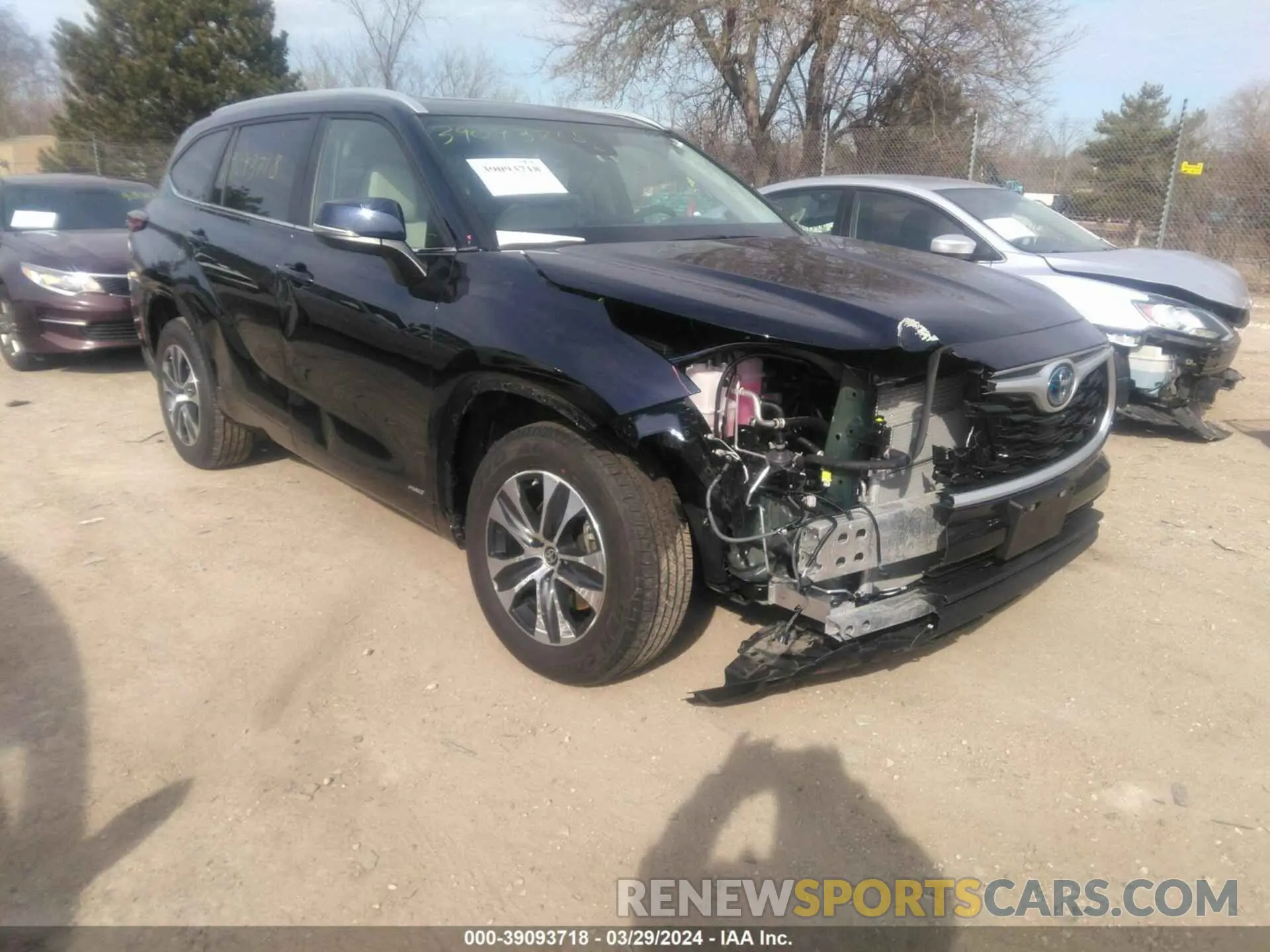 1 fotografías del automóvil dañado 5TDKBRCH5RS603903 TOYOTA HIGHLANDER 2024