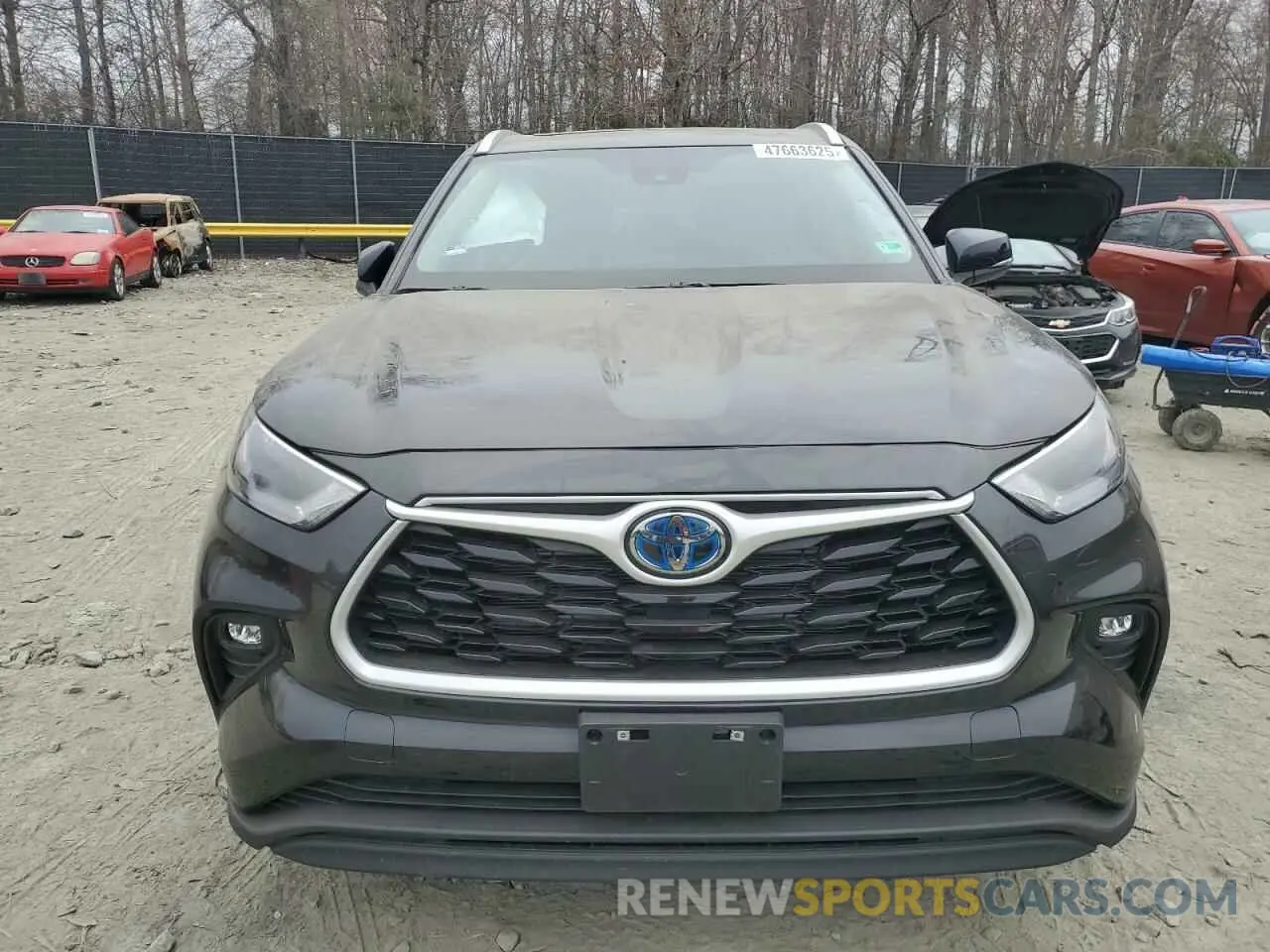 5 fotografías del automóvil dañado 5TDKBRCH6RS610410 TOYOTA HIGHLANDER 2024