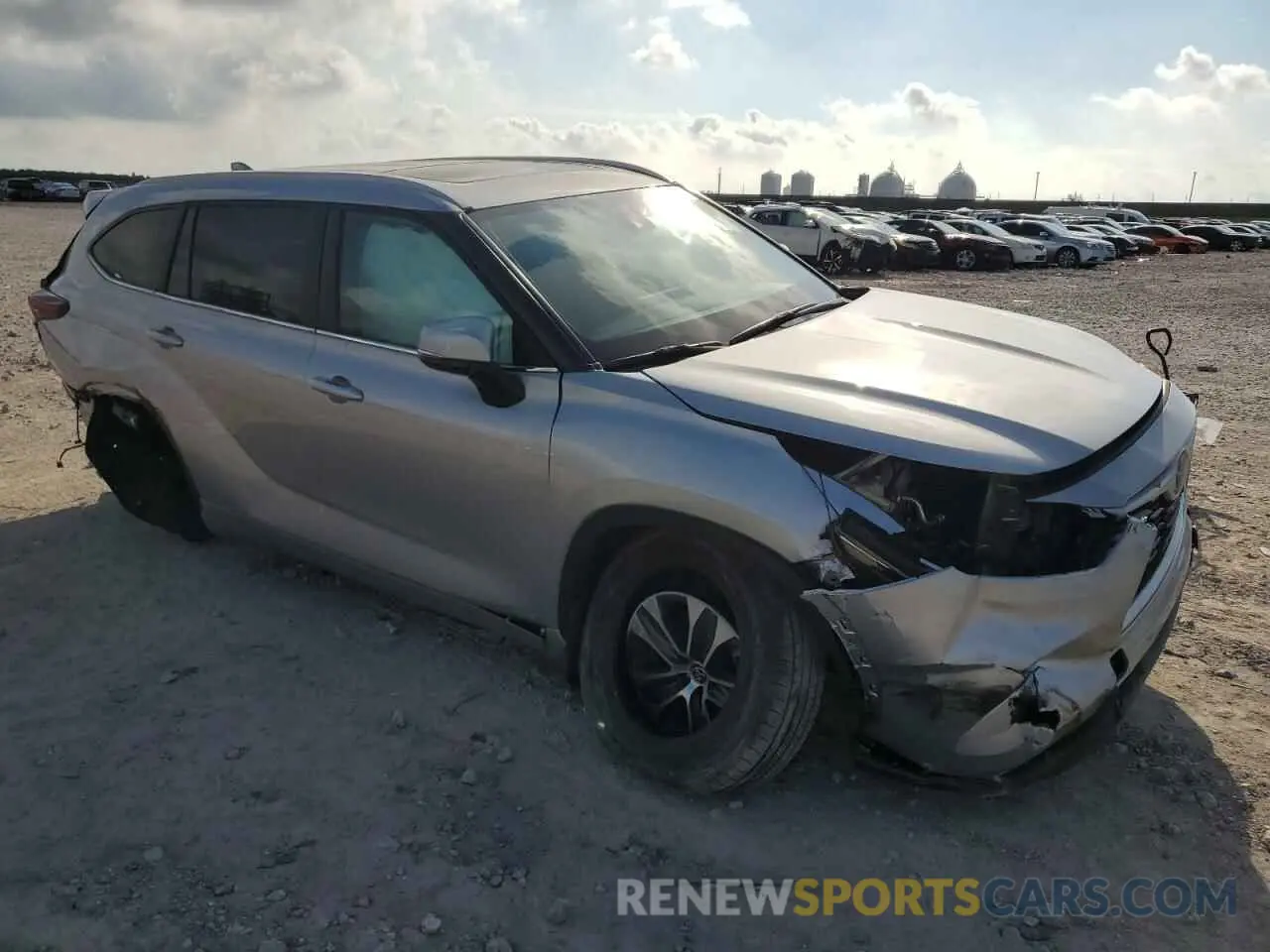 4 fotografías del automóvil dañado 5TDKBRCH9RS620784 TOYOTA HIGHLANDER 2024