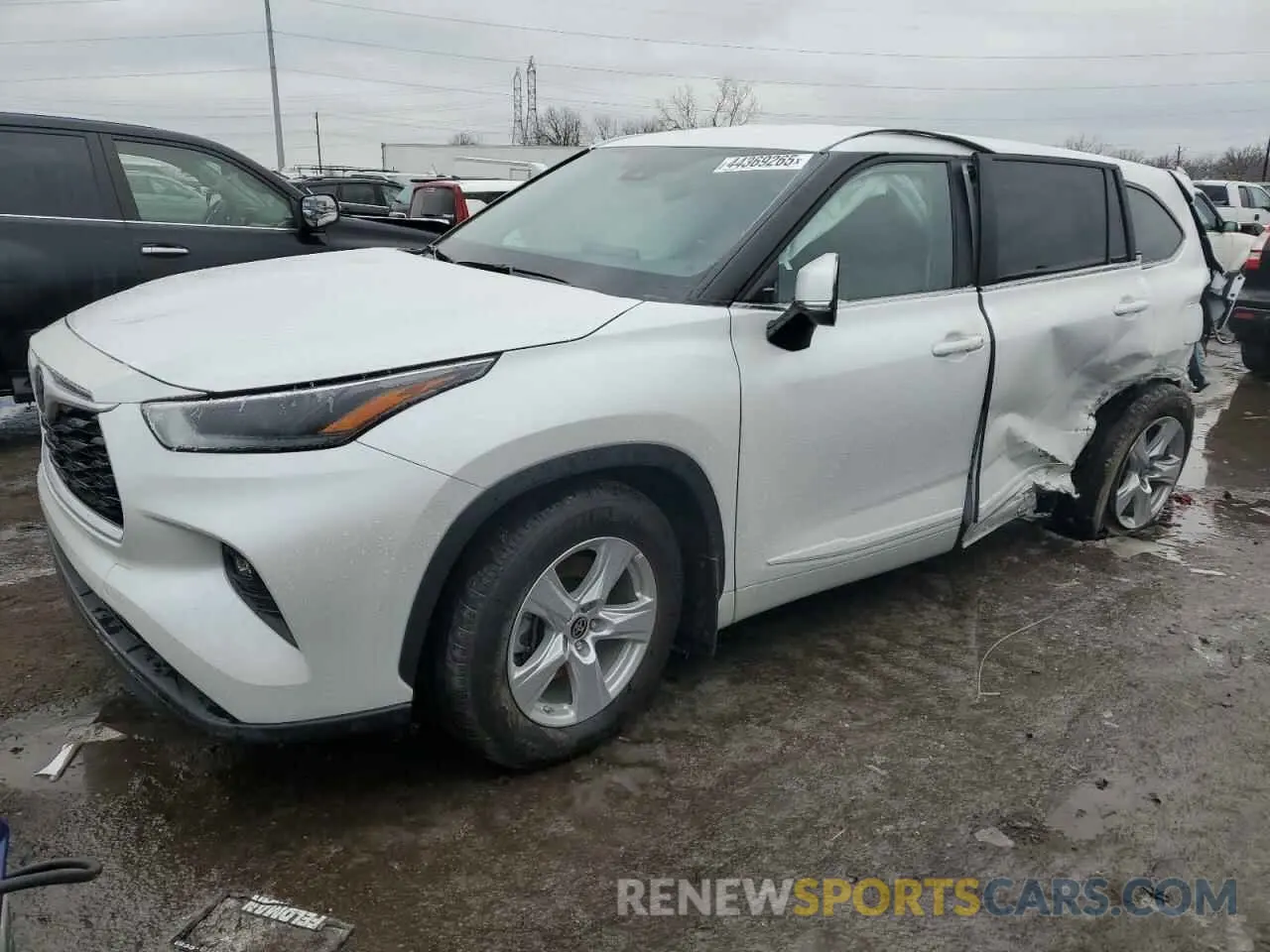 1 fotografías del automóvil dañado 5TDKDRAH2RS051502 TOYOTA HIGHLANDER 2024