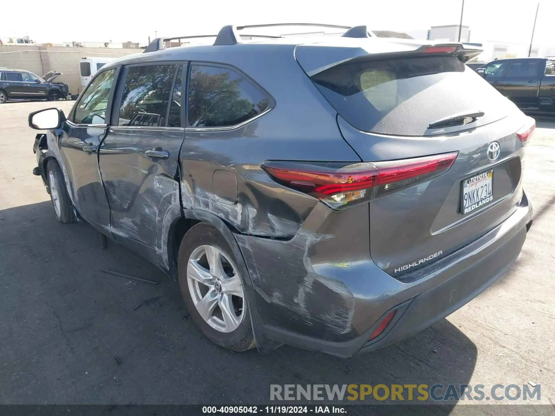 3 fotografías del automóvil dañado 5TDKDRAH2RS546248 TOYOTA HIGHLANDER 2024