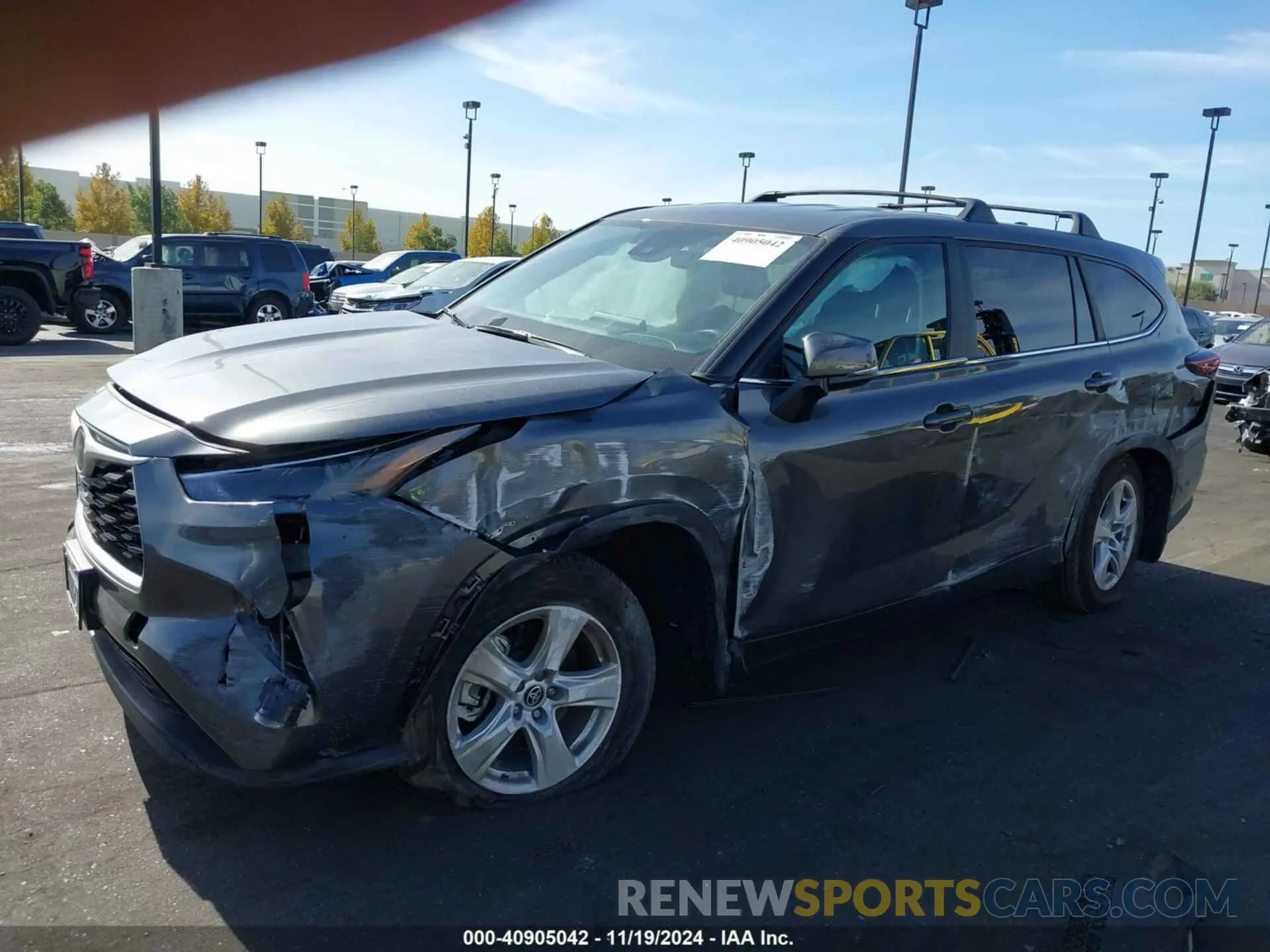 6 fotografías del automóvil dañado 5TDKDRAH2RS546248 TOYOTA HIGHLANDER 2024
