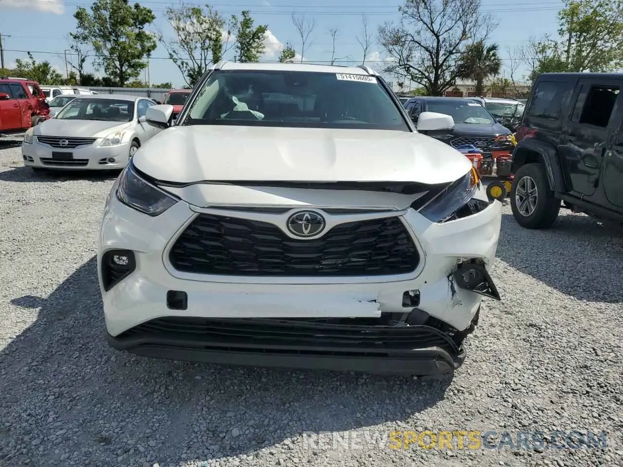 5 fotografías del automóvil dañado 5TDKDRAH3RS054487 TOYOTA HIGHLANDER 2024