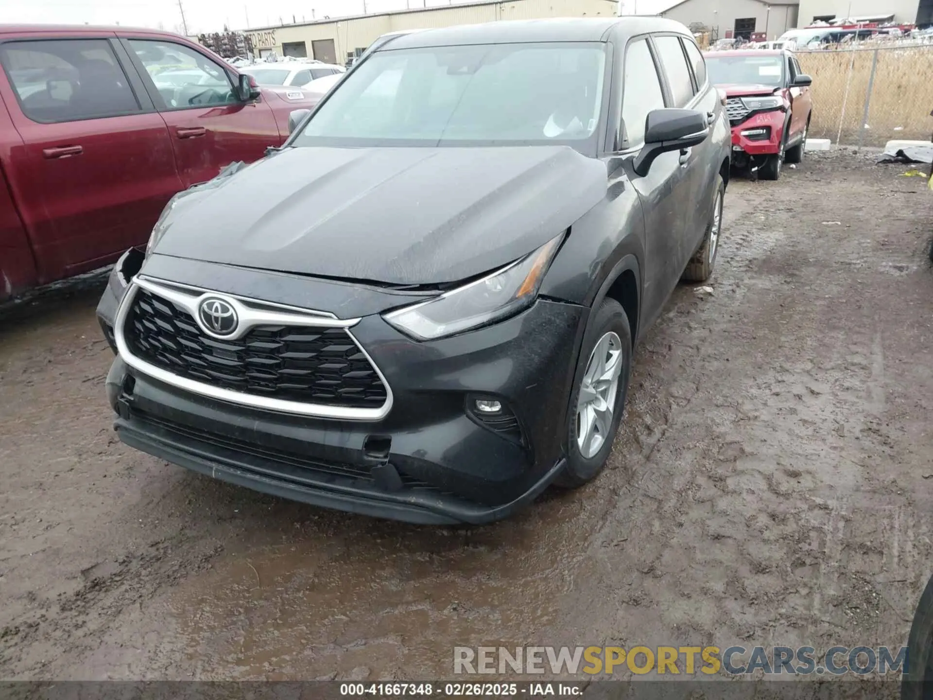 2 fotografías del automóvil dañado 5TDKDRAH8RS533245 TOYOTA HIGHLANDER 2024