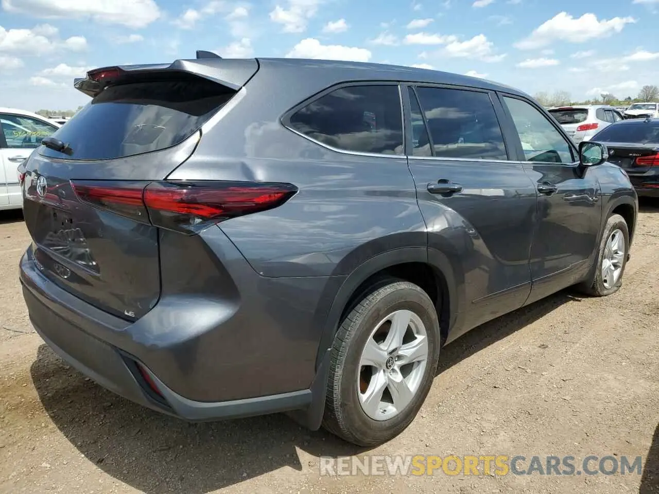 3 fotografías del automóvil dañado 5TDKDRAHXRS050808 TOYOTA HIGHLANDER 2024