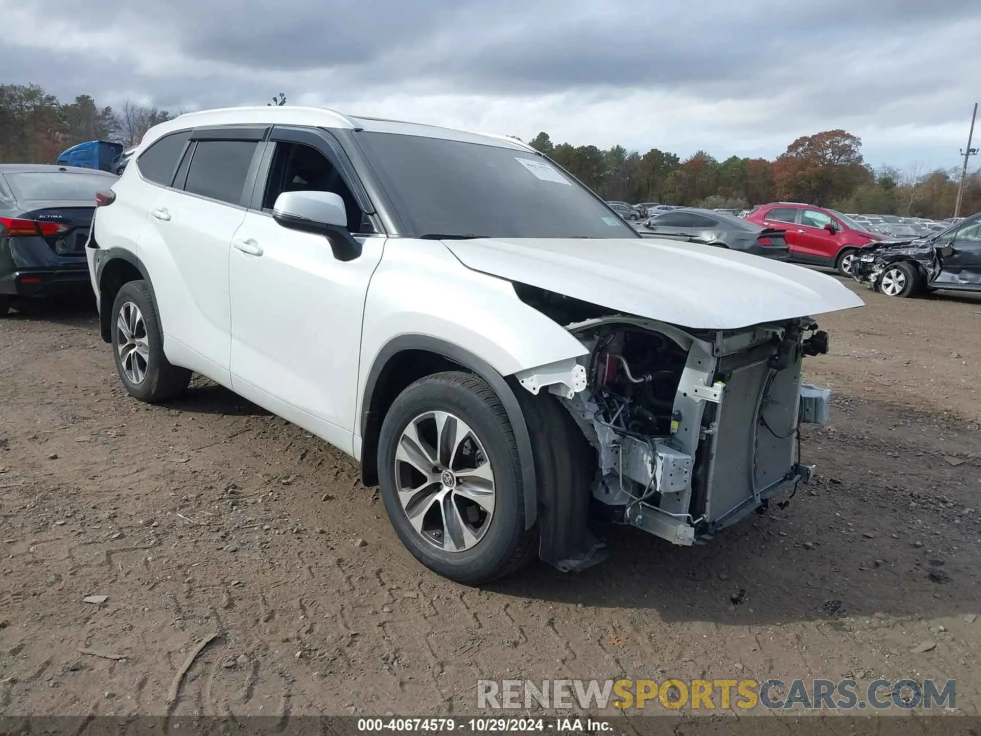 1 fotografías del automóvil dañado 5TDKDRBH0RS545971 TOYOTA HIGHLANDER 2024