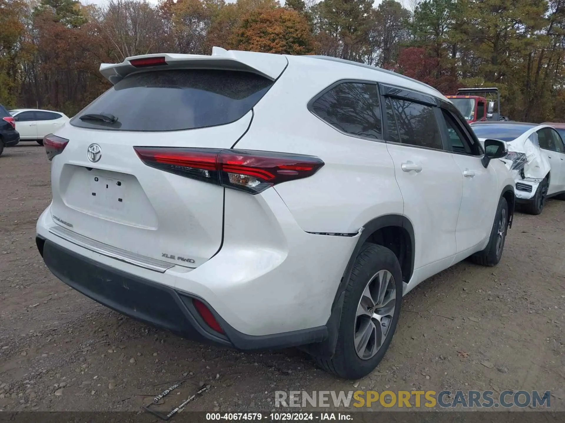 4 fotografías del automóvil dañado 5TDKDRBH0RS545971 TOYOTA HIGHLANDER 2024