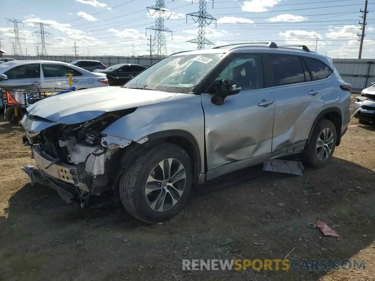 1 fotografías del automóvil dañado 5TDKDRBH1RS533442 TOYOTA HIGHLANDER 2024