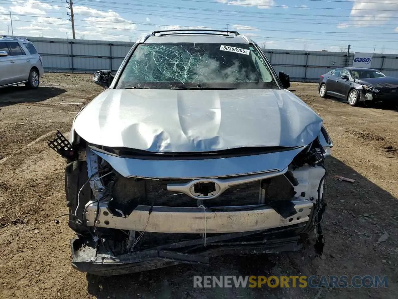 5 fotografías del automóvil dañado 5TDKDRBH1RS533442 TOYOTA HIGHLANDER 2024