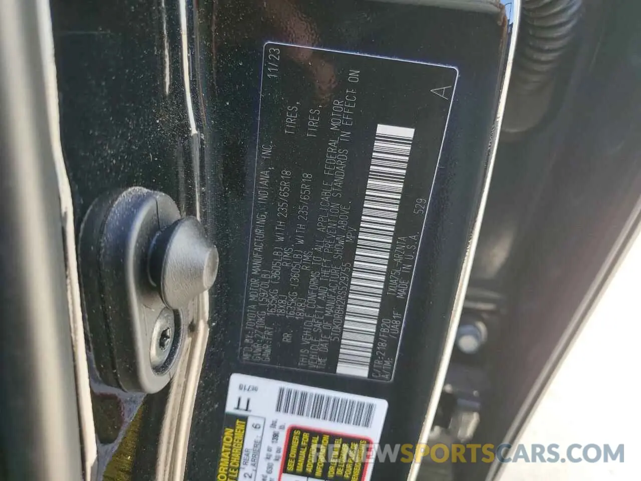 13 fotografías del automóvil dañado 5TDKDRBH2RS529755 TOYOTA HIGHLANDER 2024