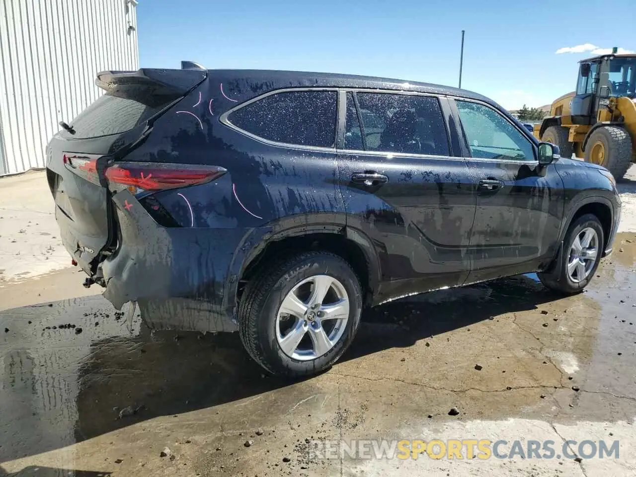 3 fotografías del automóvil dañado 5TDKDRBH2RS529755 TOYOTA HIGHLANDER 2024
