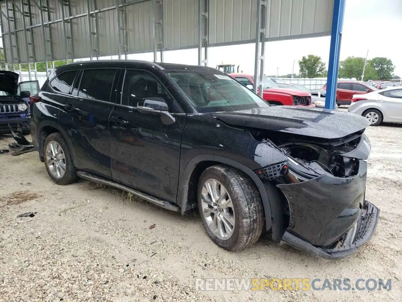 4 fotografías del automóvil dañado 5TDKDRBH2RS538911 TOYOTA HIGHLANDER 2024